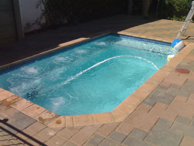 New residential swimming pool